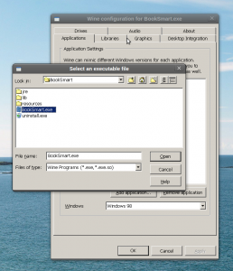 Add application, then browse to BookSmart Add application, then browse to BookSmart
